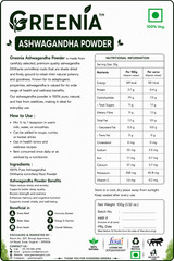 ashwagandha powder (100 gm / 3.5 oz) | pure natural herbal premium quality