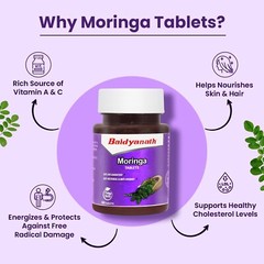 Baidyanath Moringa Tablets – 60 Tab | Helpful in Overall Health & Wellness |Help