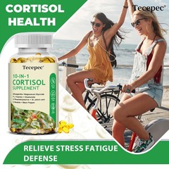10-In-1 Cortisol Supplement Antioxidant Support Balanced Hormone 30/60/120 Caps