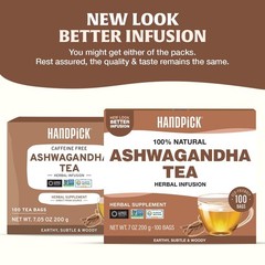 , Ashwagandha Root Tea (100 tea Bags) | Caffeine Free, Gluten Free | Packed i…