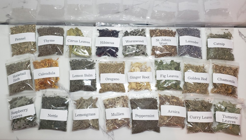 Organic Herbal Starter Kit: 20 Pure Dried Flowers & Herbs for Apothecary & Craft