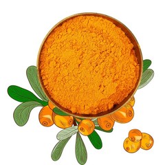 100% Pure Sea Buckthorn Berry Powder (200g)Source of Various Vitamins & Minerals