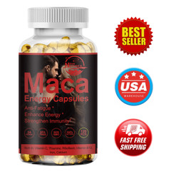 Black Maca Capsule -Testosterone Booster, Muscle Health, Supports Desire Stamina
