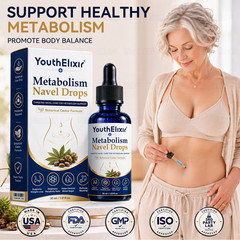 Natural Castor Navel Oil Drops Support Metabolism Liver Blood Sugar Health