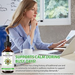 Passion Flower for Stress Relief – Calm & Mood Support – Pure Vegan Liquid Drops