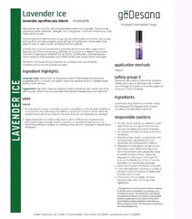 NEW SEALED Lavender Ice Essential Oil Blend for Headaches & Minor Pain (Adults)