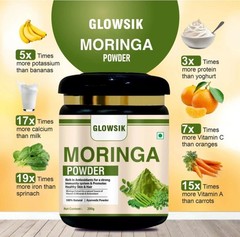 Pure Moringa Oleifera Leaf Powder | Premium Natural Green Superfood | Pack Of 2