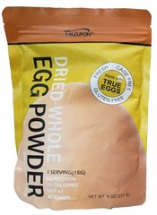 Talcufon Whole Egg Powder Pasteurized, Gluten Free, 8 oz. 227g Exp 09/2027