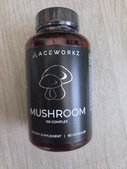 Aceworkz 10X Mushroom Complex 60 Capsules Immune Enery Stress Memory EXP 3/28