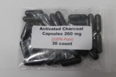 Activated Charcoal Capsules 260mg – 100% Pure – 30 count