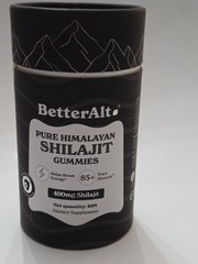 Better Alt Pure Himalayan Shilajit Gummies 400mg 60ct Boost Energy EXP 05/26