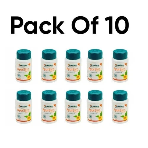 Himalaya Ayurslim Caps Pack of 10 x 60 Caps Each For Weight Loss FREE SHIP 2028