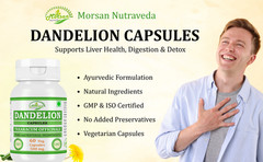 Dandelion (Taraxacum officinale) Capsules Herbal Supplement Pack 120 Veg Capsule