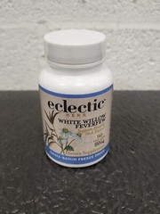 Eclectic Herb White Willow Feverfew Supports Head & Neck Tension 90 Veg Cap