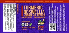 Joint & Mobility Support Drops – 1:3 Potency Turmeric Boswellia Ginger Tincture