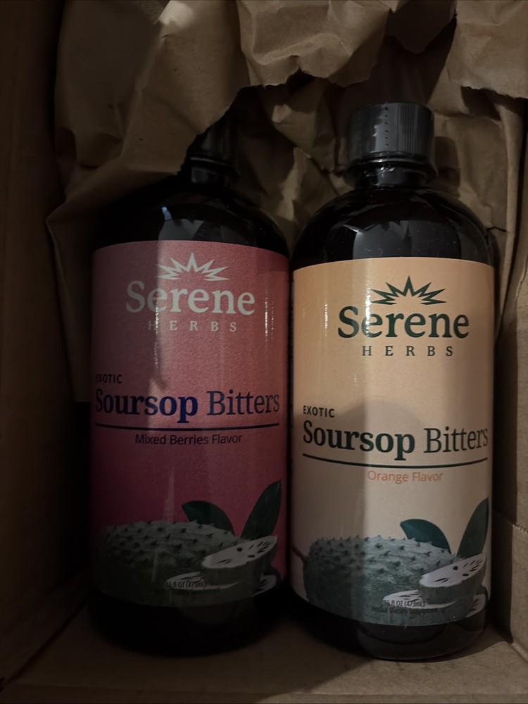 2X Serene Herb Exotic mixed Berry &1 Orange Flavor Liquid Gut Health Detox