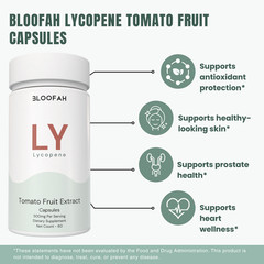 Bloofah Tomato Fruit Extract 10:1 Lycopene Supplement 500mg – 60 Count Herbal