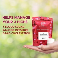 Lowsutea Pro Manage Blood Sugar, Cholesterol & Blood Pressure Sugar Detox tea