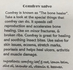 4 Oz. Amish Made Herbal Comfrey Salve
