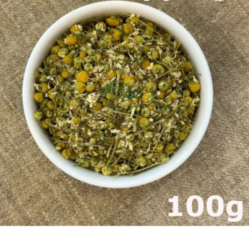 Chamomile Flowers Organic Dried Bulk Tea 100g Matricaria recutita
