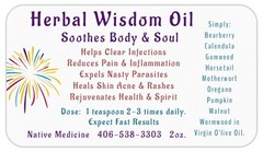 Herbal Wisdom Oil-Extra Strong Remedy for Tough Problems Natural & Effective 2oz
