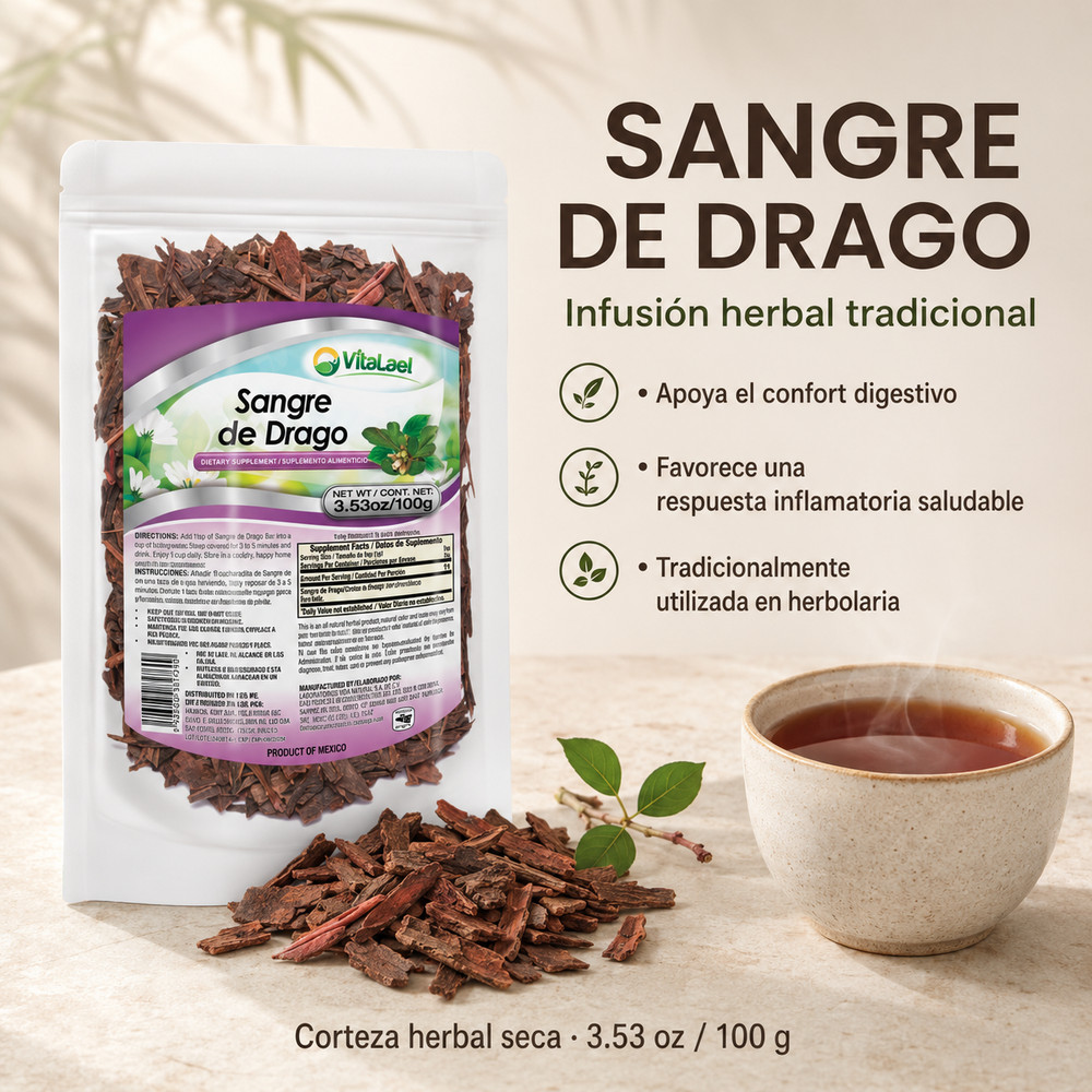 Sangre de Drago Te Dragon’s Blood Infusion Natural Digestive Comfort Dried Bark