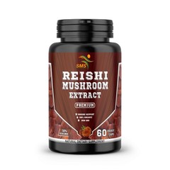 Pure Reishi Mushroom Extract 20:1 Organic Strong Capsules (Ganoderma Lucidum)