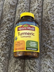 Nature Made Turmeric Curcumin 500mg Antioxidant Support Gluten-Free 180 Capsules