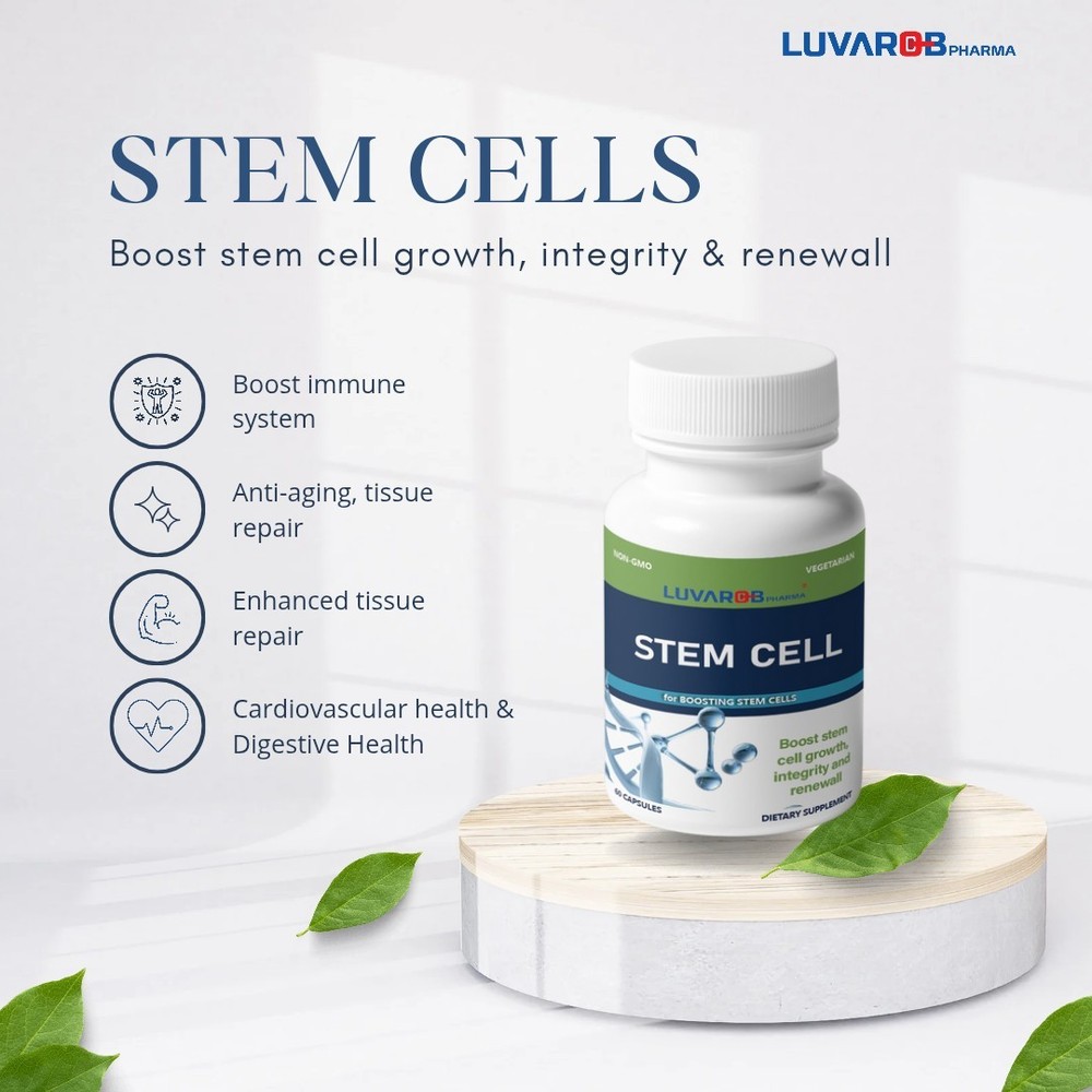 Stem Cells 60 Capsules For Renewall, Growth, Repairs Cells