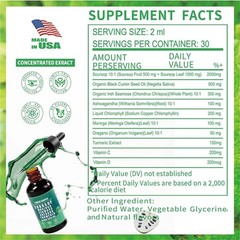 Pure Soursop Liquid Drops . 10 – in – 1 Herbal Blend for Immune & Wellness Suppo