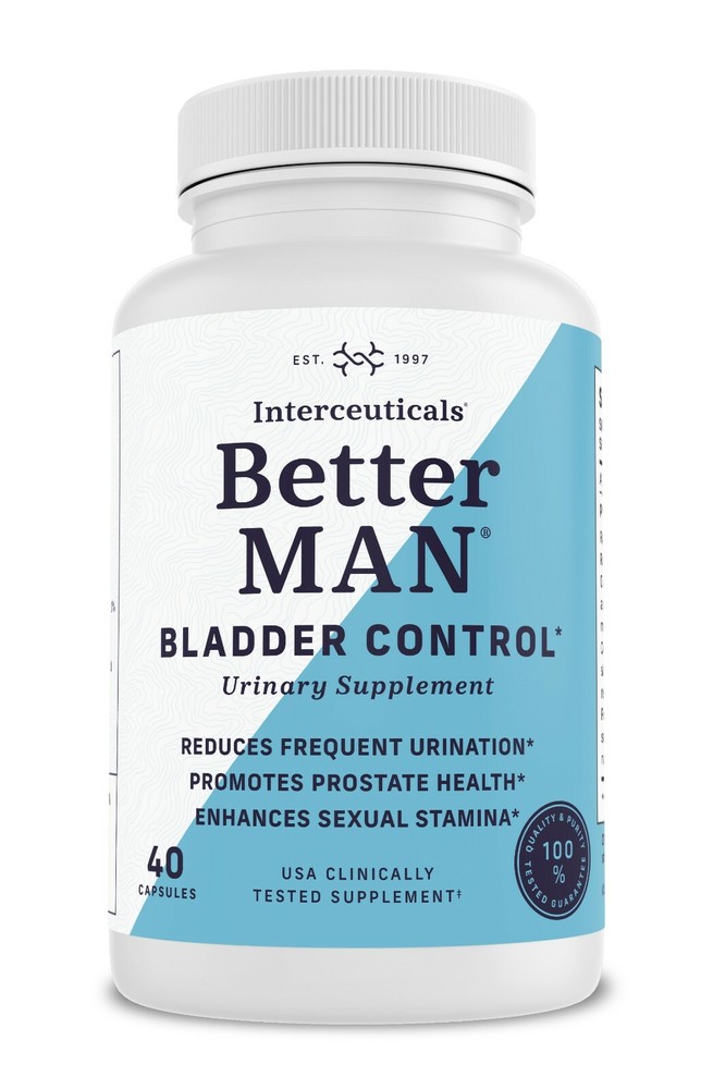 BetterMAN for Bladder Control, Prostate Health, Stamina (Sold as 2 Bottles)