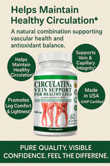 Vein Formula 180 Capsules with Diosmin, Hesperidin & Rutin leg vein Support