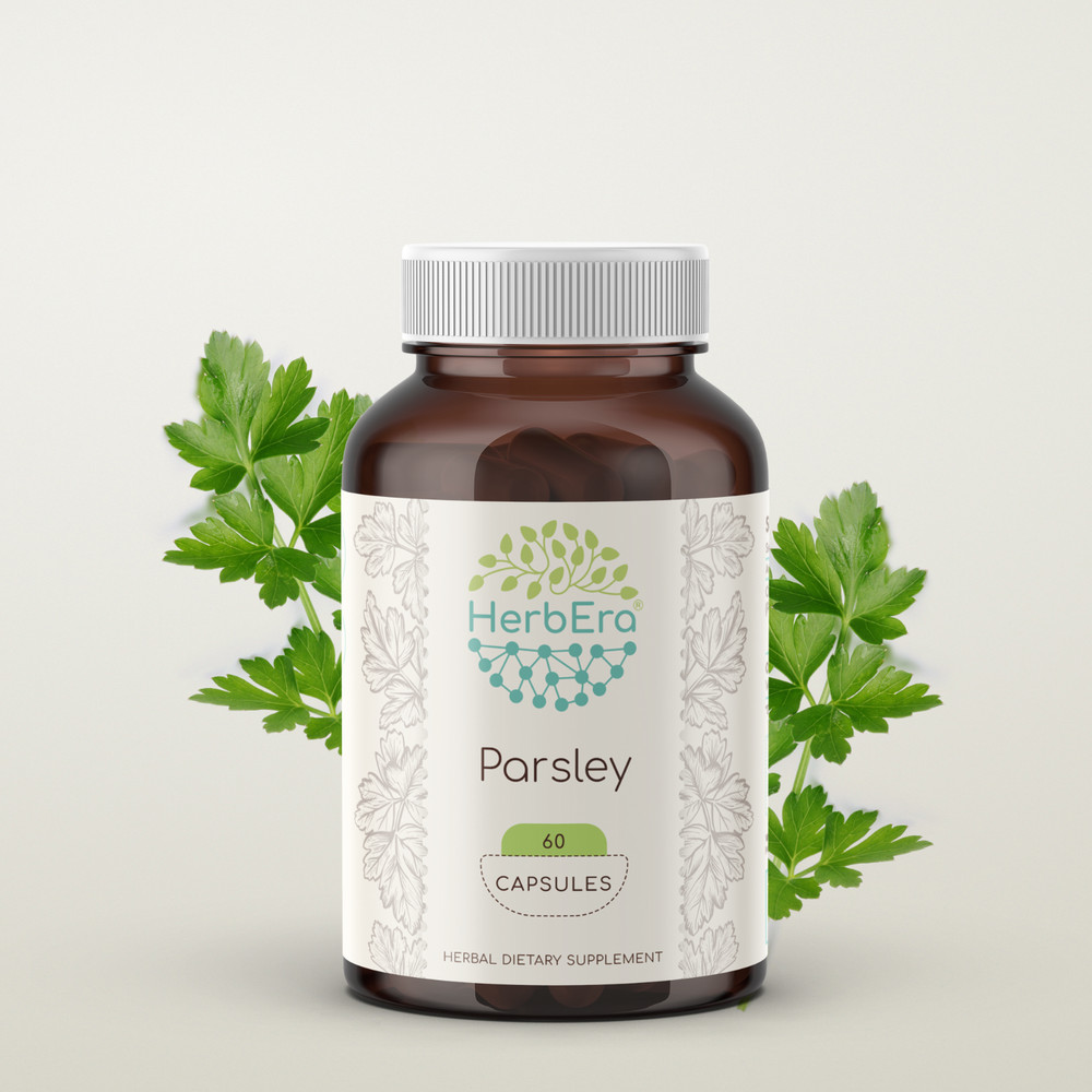 HerbEra Parsley 60/120 Capsules, 500 mg, Organic (Petroselinum crispum)