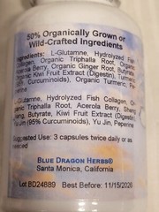 Herbal Supplements Intestinal Support 50% ORGANIC