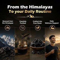 Shilajit Resin Himalayan 100% Pure 10gm, Highest Potency Fulvic Acid Lab Tested