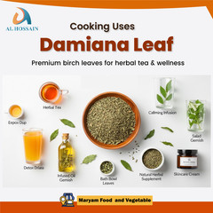 Damiana Leaf 100g Cut & Sifted –Premium Herbal Tea, Natural Loose Leaf Botanical