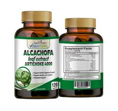 ALCACHOFA Capsulas Artichoke Diet Supplement Vida 100% Original 120 Caps