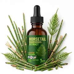 Horsetail Herb (Equisetum Arvense) Dried Herb Liquid Herbal Extract – USA Made