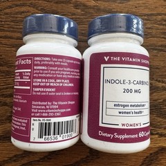 The Vitamin Shoppe Indole-3-Carbinol 200 mg Women’s Health 120 Caps Bb 2026 Set
