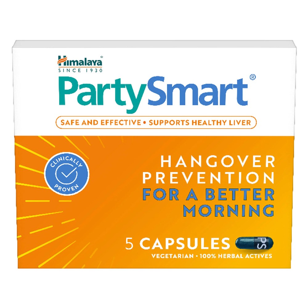 Himalaya PartySmart Capsules 5 Capsules Ayurvedic Herbal Liver Health