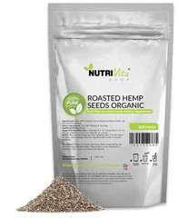 2 LB (32oz) 100% PURE ROASTED HEMP SEEDS VEGAN GLUTEN-FREE nonGMO ORGANIC GROWN