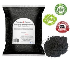 GROUND Black Cumin Seed Powder NIGELLA SATIVA Raw Semilla Comino Negro