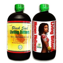 Herboganic Black Seed & Women Wellness Living Bitters Combo Pack 16oz