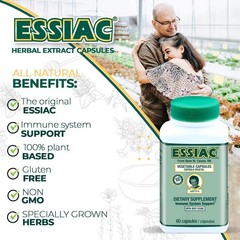 ESSIAC Tea Herbal Extract Capsules – 60 Capsules | Powerful Antioxidant Blend