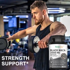 Black Maca Capsules 2000mg -Improve Symptoms of Imbalances, Energy & Endurance