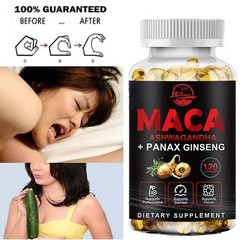 Maca + Panax Ginseng Highest Potency 12000mg Supports Desire Stamina Performance