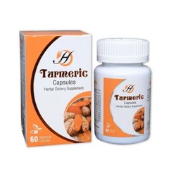 Organic Turmeric Capsules for Natural Healing – 60 Capsules Dietary Supplement