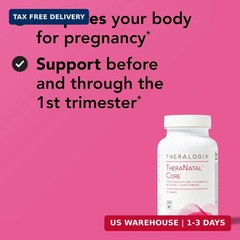 Theralogix TheraNatal Core Preconception Vitamin Supplement – 90-Day Supply – Pr