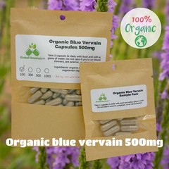 Organic Blue Vervain (Verbena hastata) 500mg vegetarian capsules