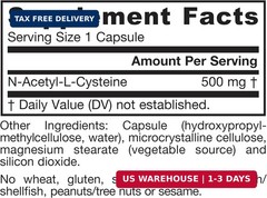 Jarrow N-A-C 500 mg, Antioxidant Support for Liver, 60 Capsules | Dietary NAC Su